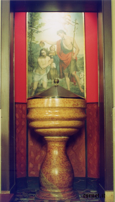 Fonte Battesimale Parrocchiale di Caselle CSR Isola della Scala